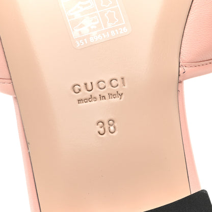 Gucci Nappa GG Matelasse GG Marmont Flat Slide Sandals 38 Perfect Pink 6 of 8