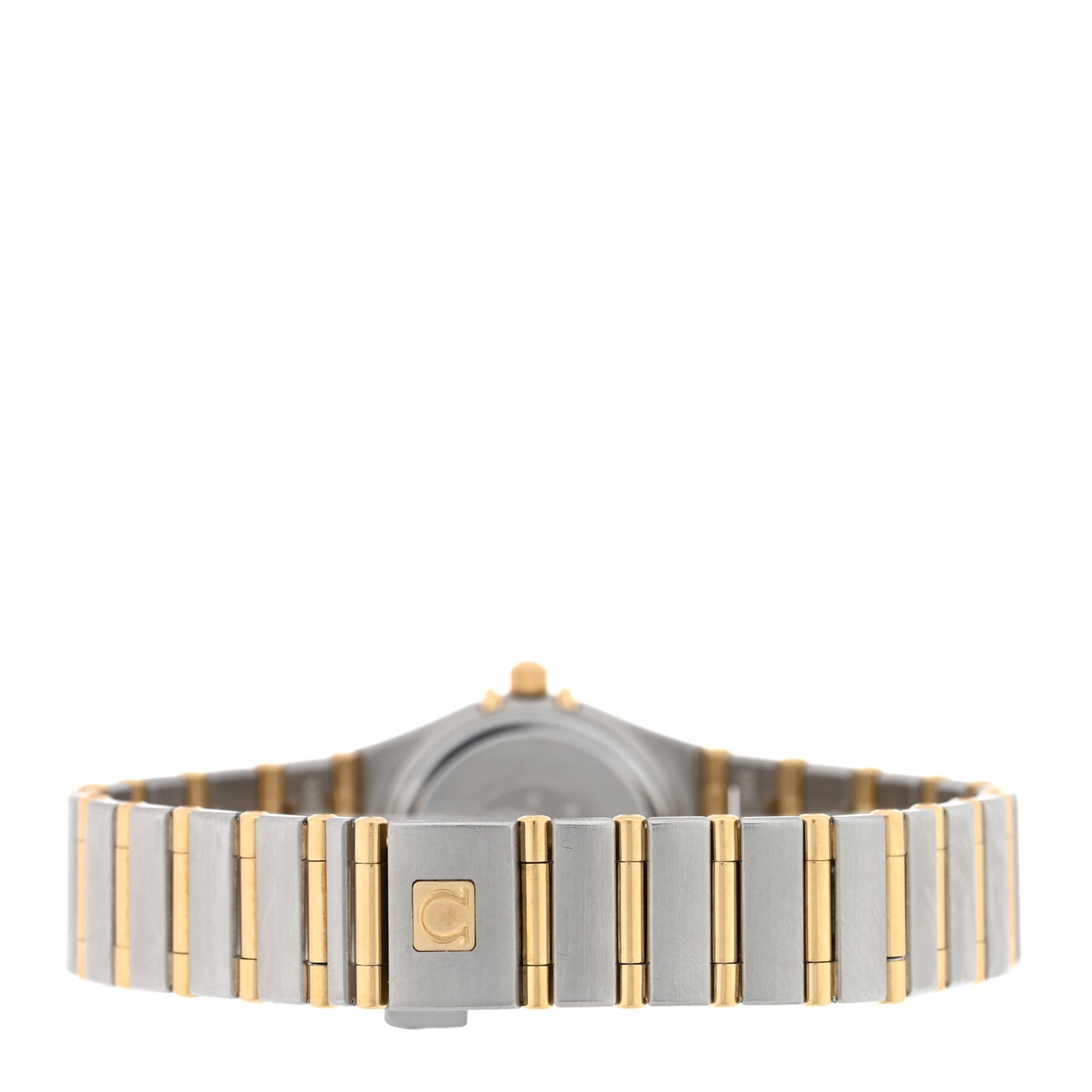 Stainless Steel 18K Yellow Gold Diamond Bezel Mother of Pearl 22mm Constellation Quartz Watch 1267.70.00
