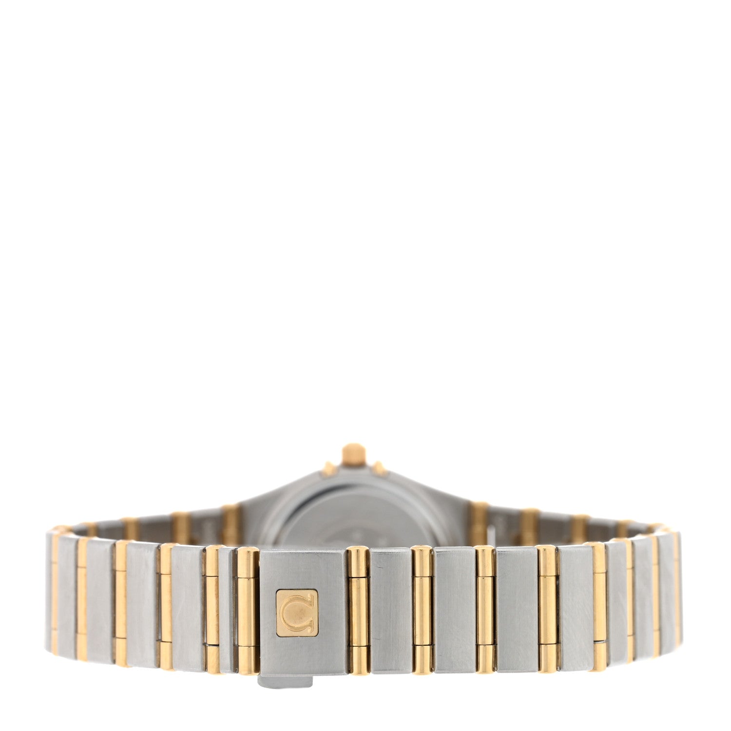 Omega Stainless Steel 18K Yellow Gold Diamond Bezel Mother of Pearl 22mm Constellation Quartz Watch 1267.70.00 3 of 4