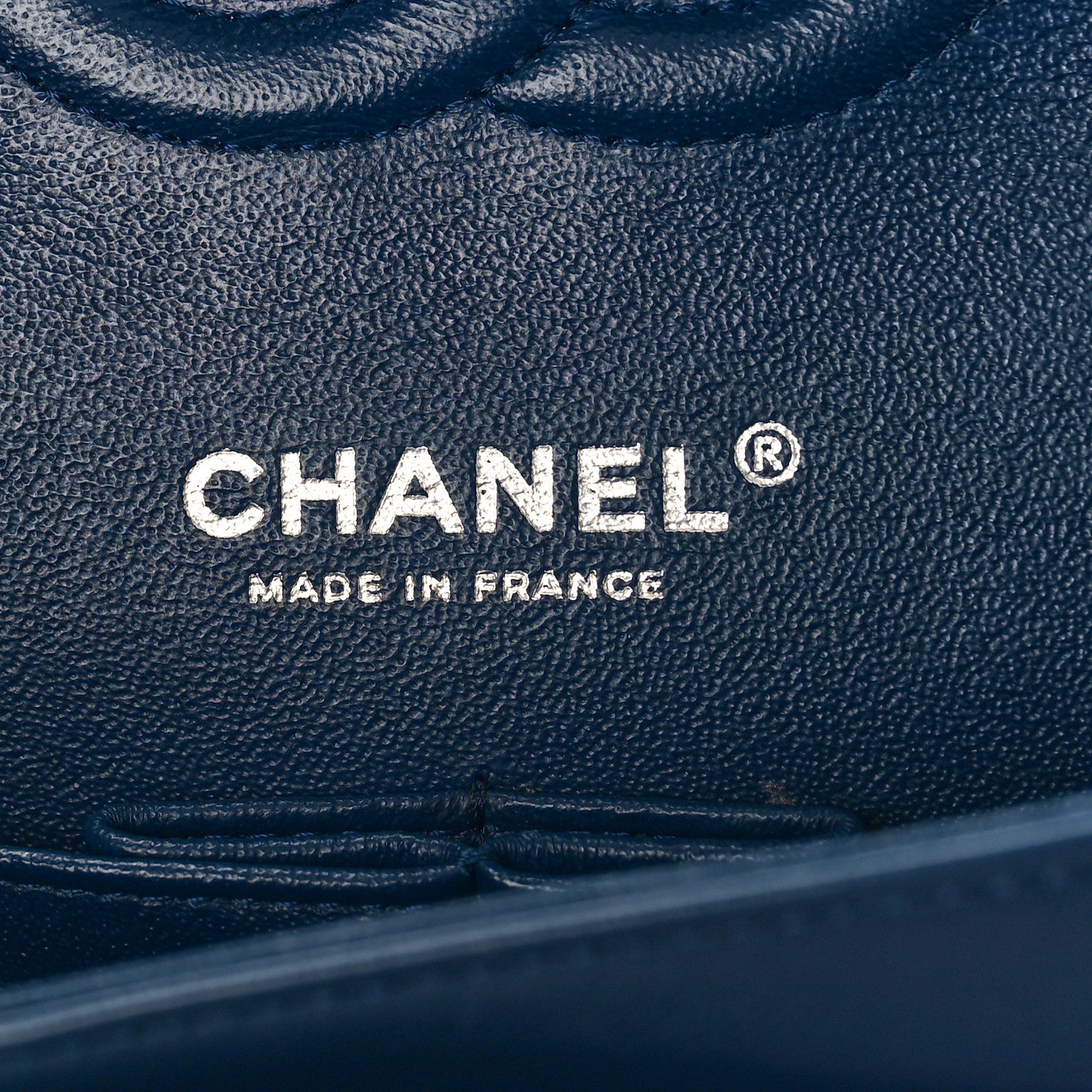 Chanel Lambskin Quilted Medium Double Flap Navy 6 of 9