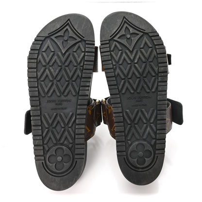 Louis Vuitton Monogram Bom Dia Mule Sandals 38 Black 6 of 10