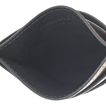 Alexander McQueen Metallic Textured Calfskin Skull Card Holder Gold 5 of 7