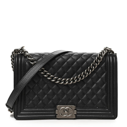Chanel Caviar Quilted New Medium Boy Flap Black 1 of 10