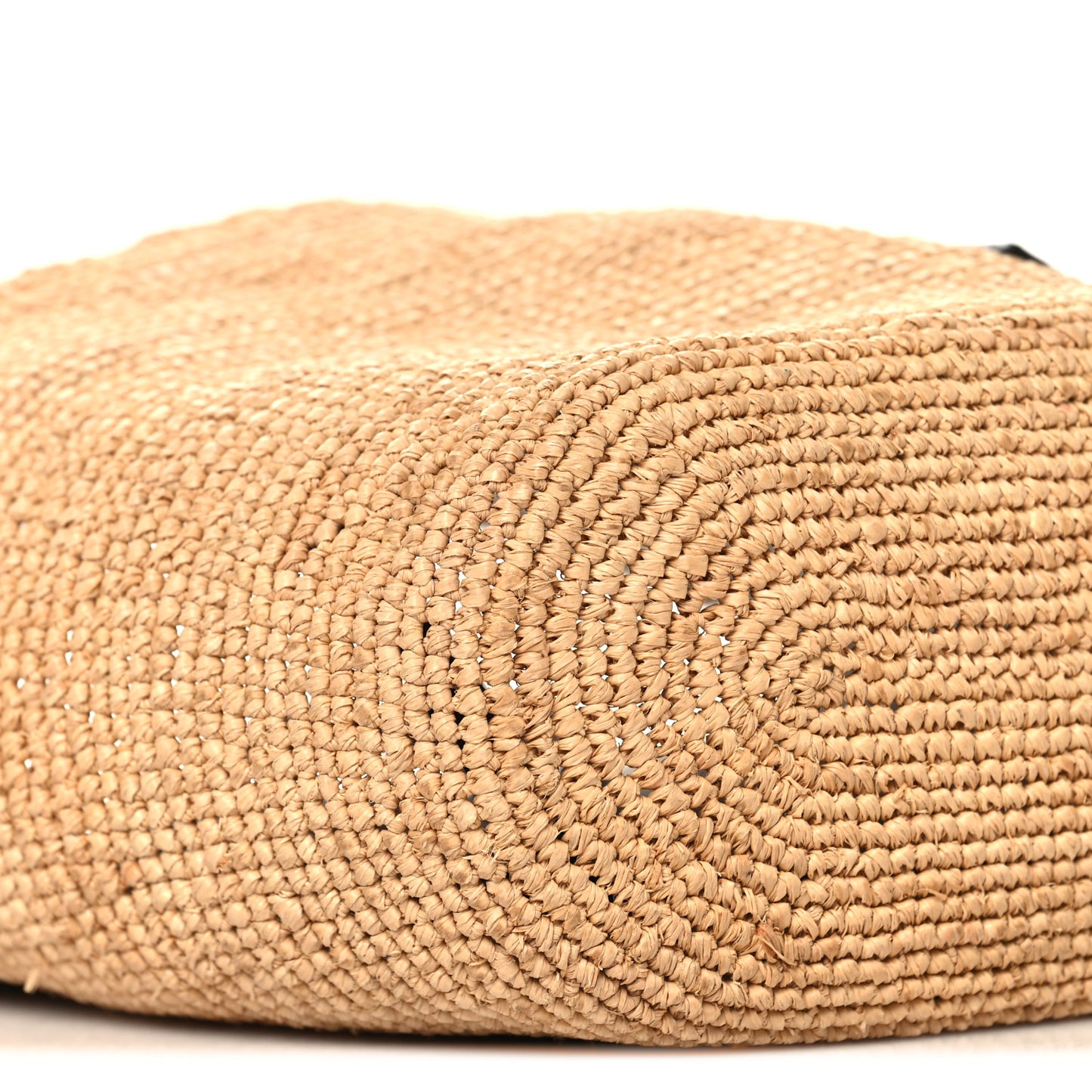 Calfskin Raffia Anagram Paulas Ibiza Pochette Bag Natural Tan