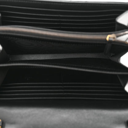 Gucci Calfskin Matelasse GG Marmont Chain Wallet Black 5 of 12
