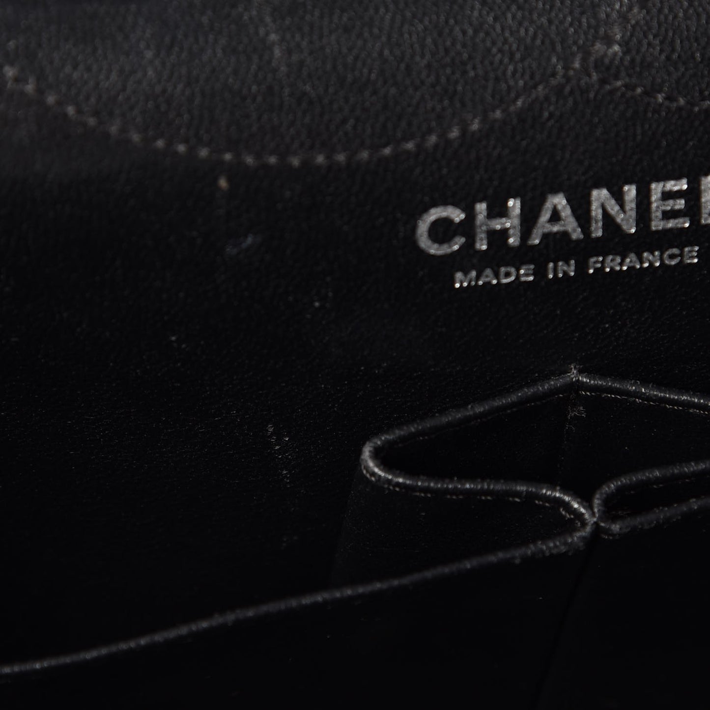Metallic Aged Calfskin Quilted 2.55 Reissue 227 Flap Black