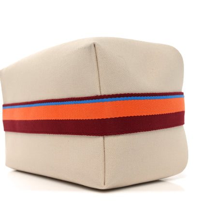 Hermes Canvas Large Bride-A-Brac Pavillon Pouch Natural Multicolor 9 of 9