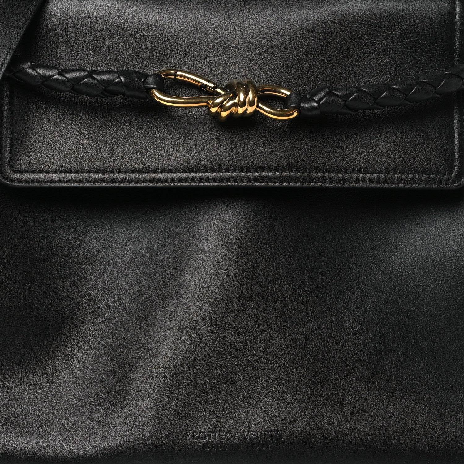 Bottega Veneta Silky Calfskin Medium Ciao Ciao Black 8 of 10