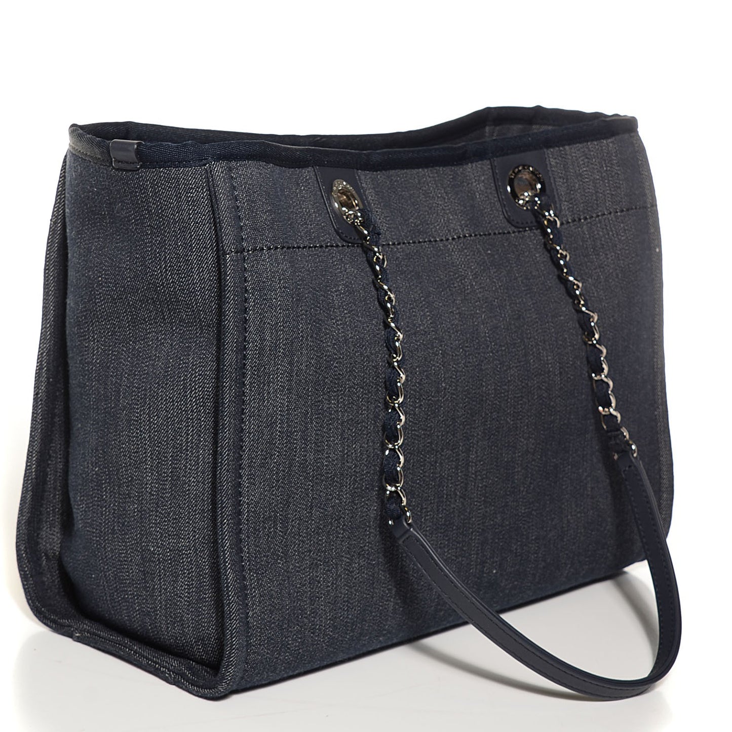 Canvas Deauville Small Tote Dark Blue