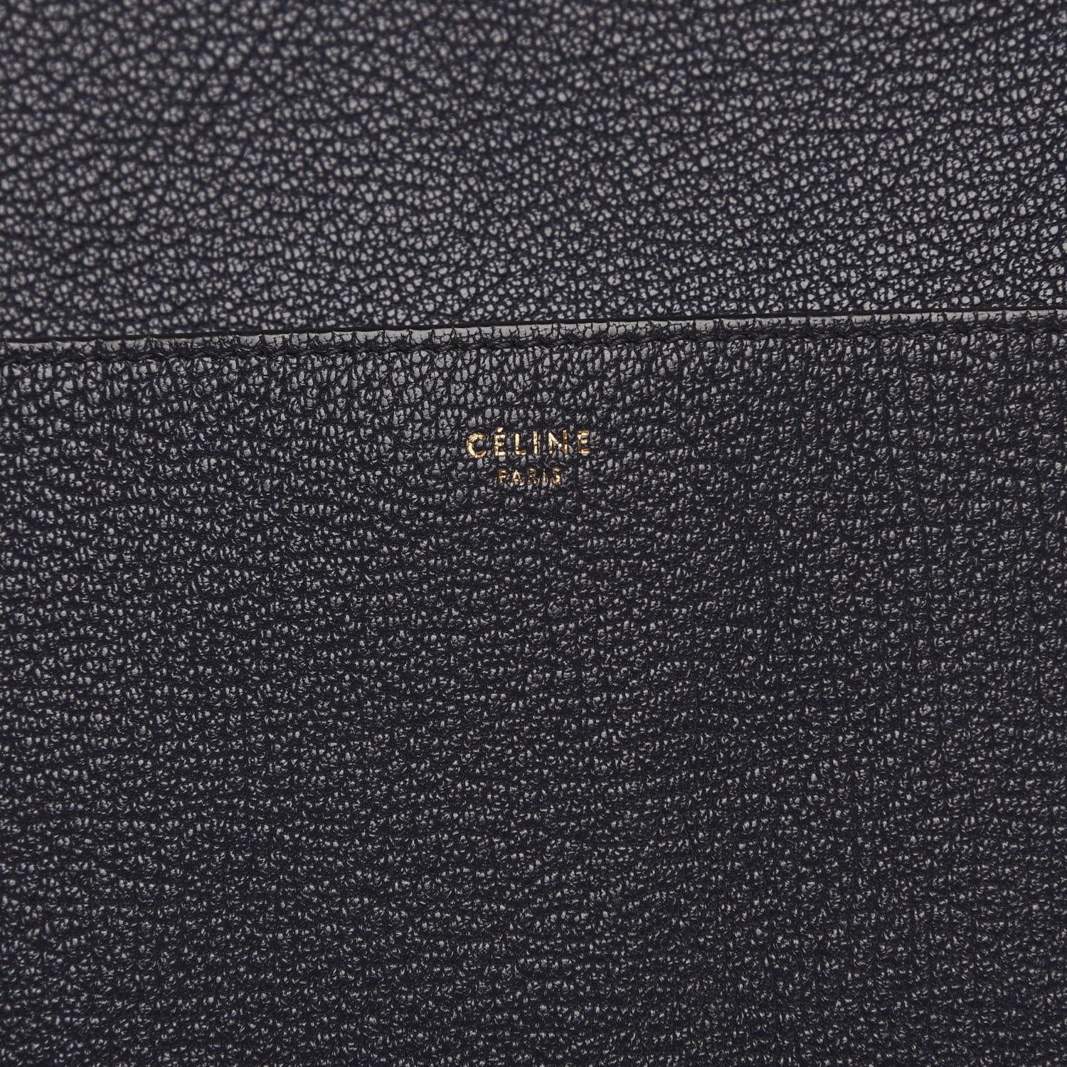Celine Soft Grained Calfskin Sangle Bucket Bag Navy Blue 10 of 17