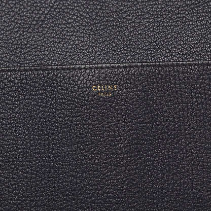Celine Soft Grained Calfskin Sangle Bucket Bag Navy Blue 10 of 17