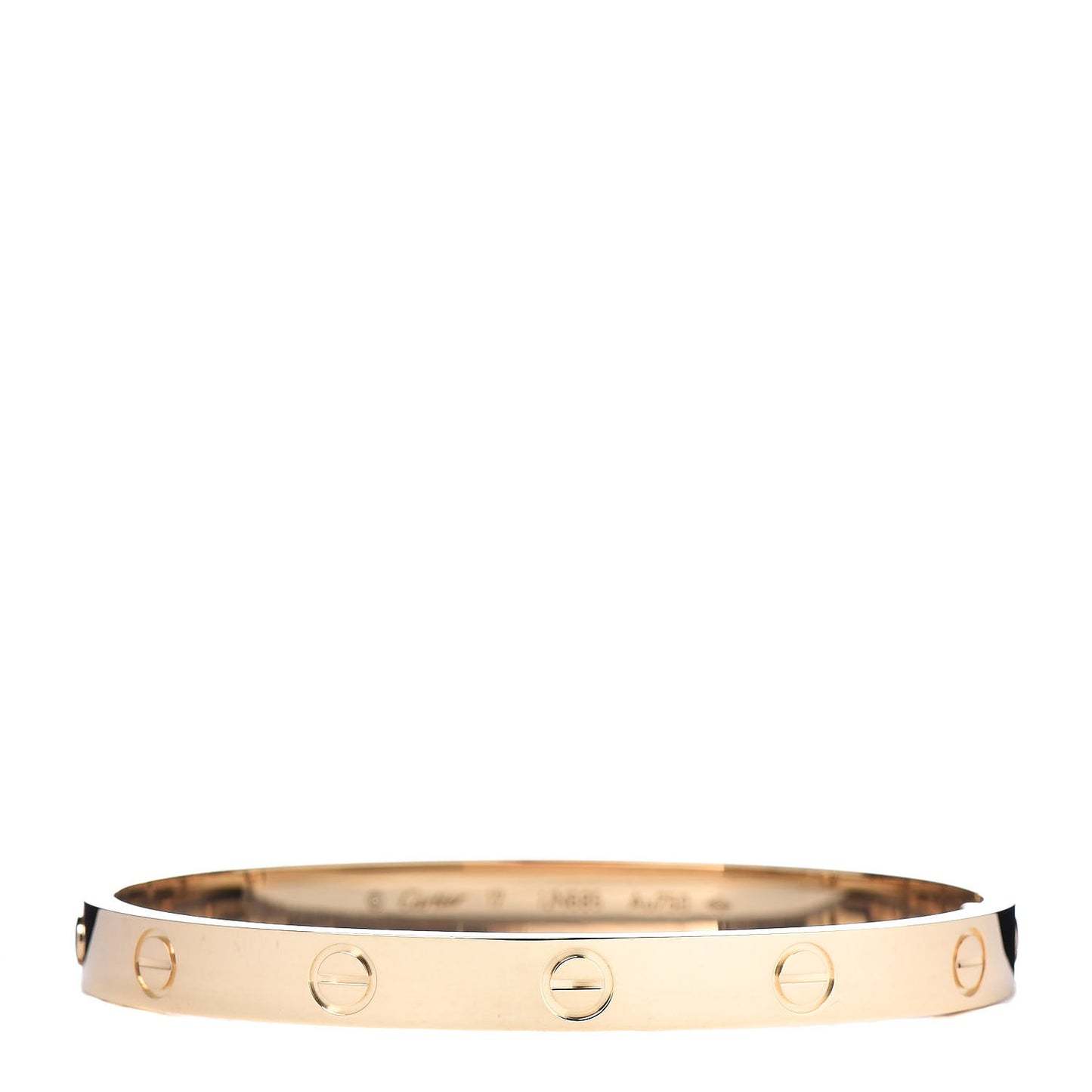 18K Yellow Gold LOVE Bracelet 17