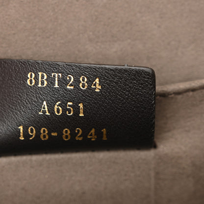 Fendi Vitello Century F is Fendi Bi-Color FF 1974 Embossed Kan I Shoulder Bag Fragola Maya Black 6 of 14