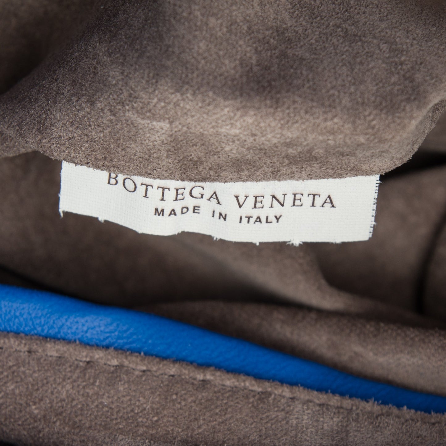 Nappa Intrecciato Large Veneta Hobo Cobalt