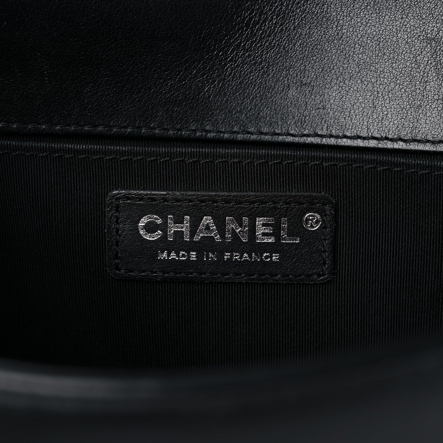 Lambskin Quilted Medium Boy Flap Black