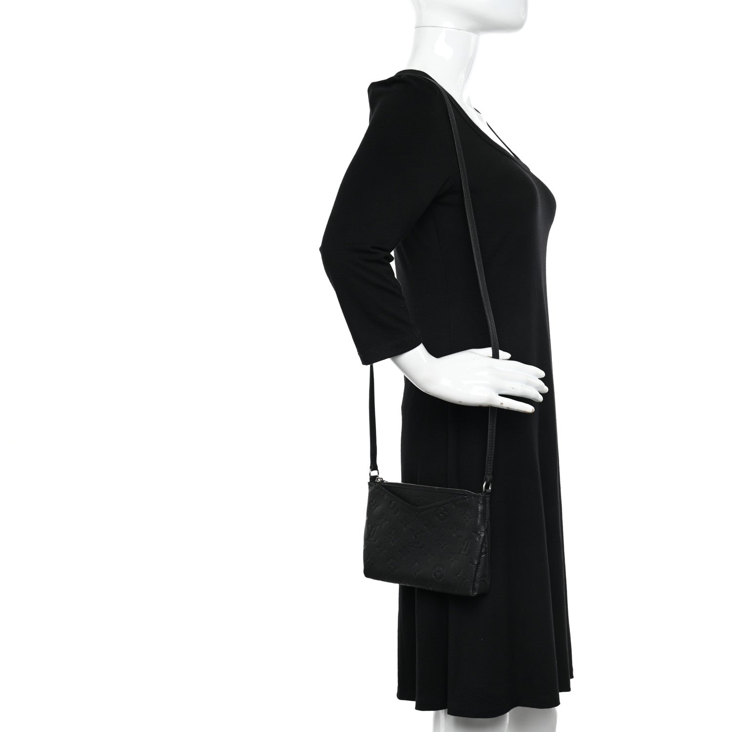Louis Vuitton Empreinte Pallas Crossbody Black 2 of 10
