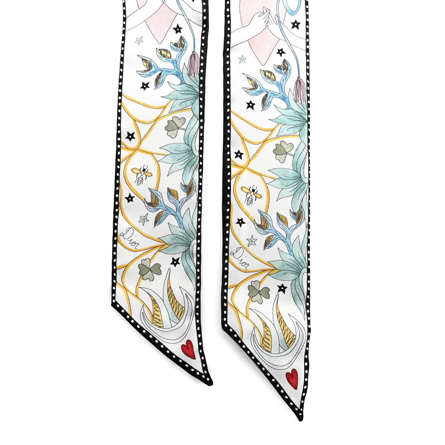 Silk The Lovers Tarot Mitzah Scarf Off White