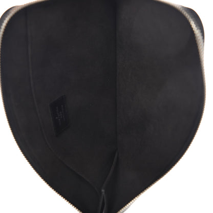Louis Vuitton Calfskin Souple Pochette Jour PM Black 5 of 7