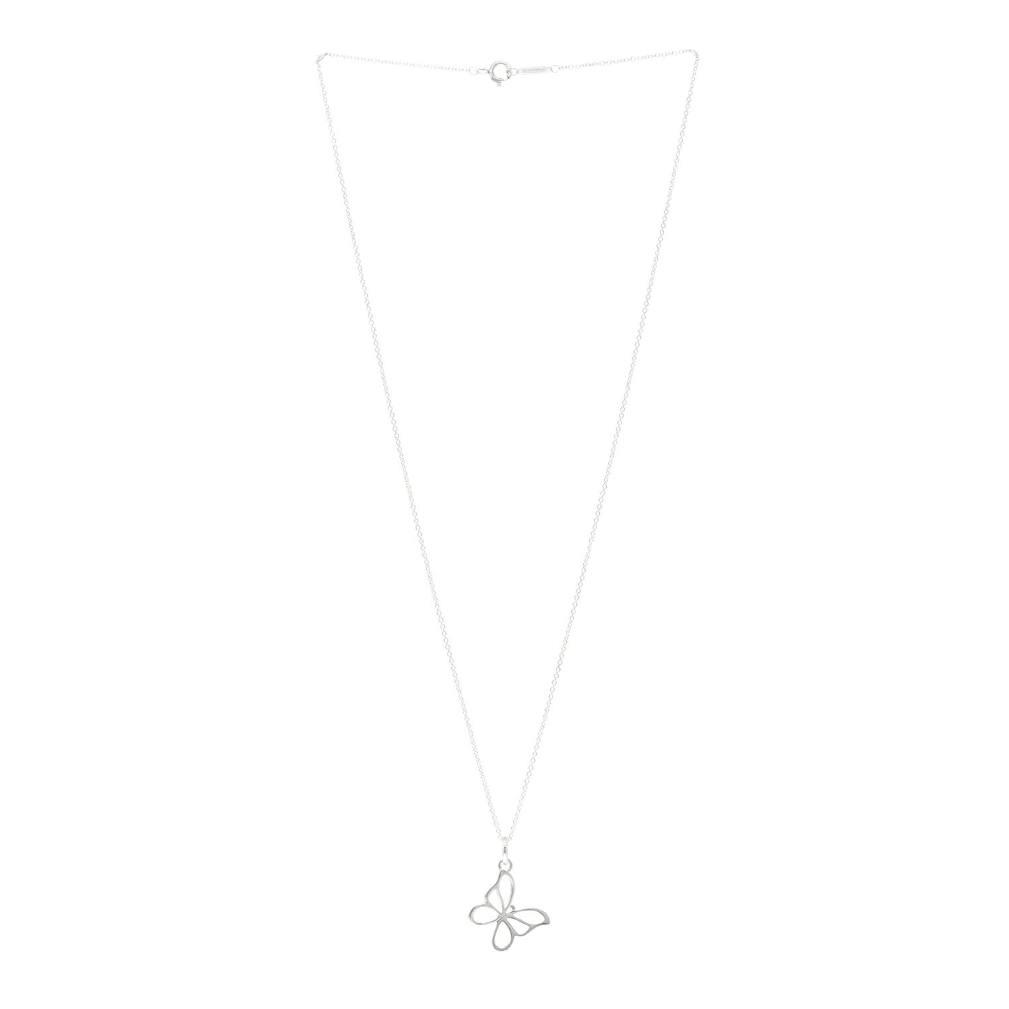 Sterling Silver Butterfly Pendant Necklace