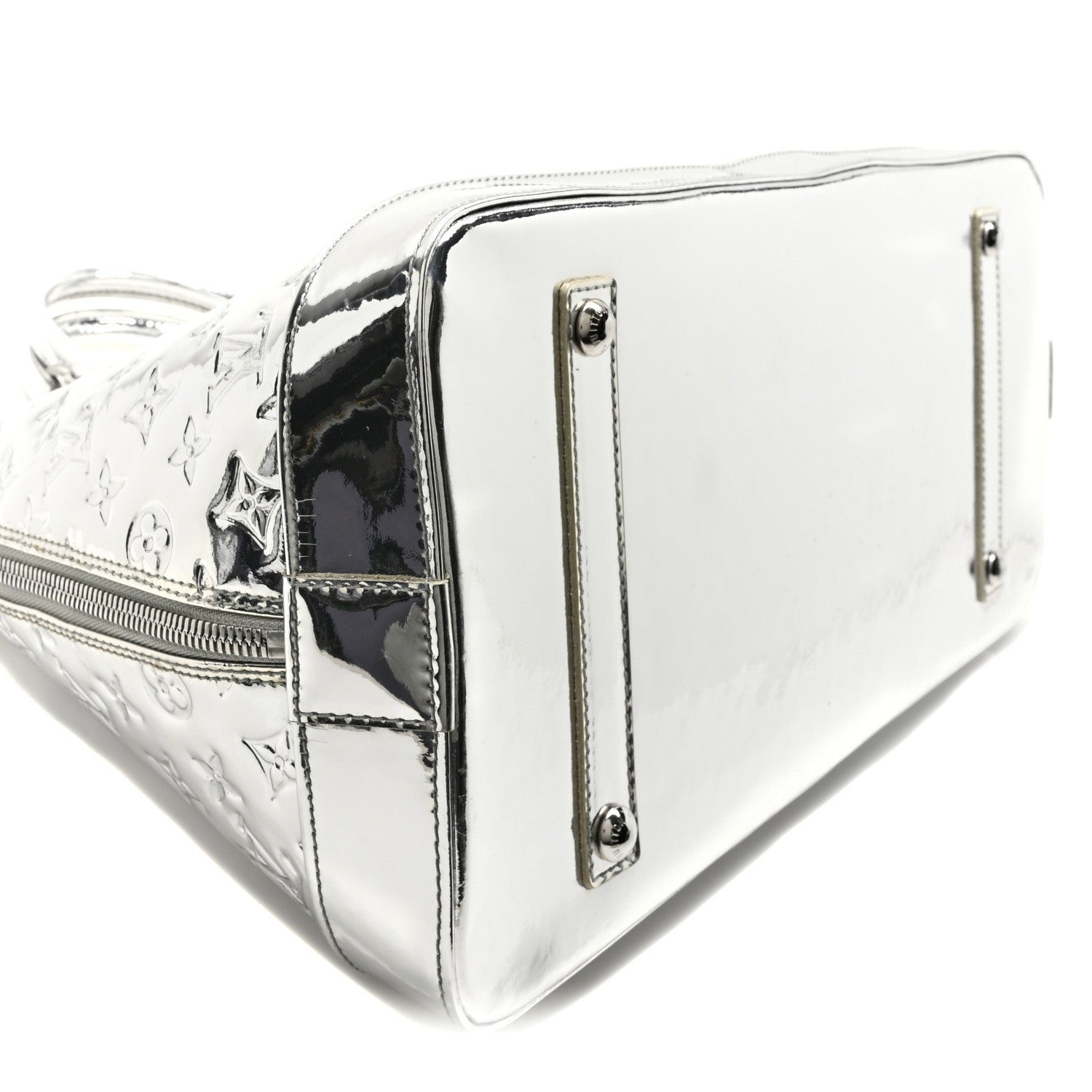 Louis Vuitton Monogram Miroir Alma GM XL Silver 8 of 9