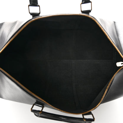 Louis Vuitton Epi Keepall 55 Black 4 of 8