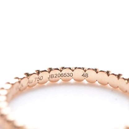 Van Cleef & Arpels 18K Rose Gold Small Perlee Ring 48 4.5 5 of 6