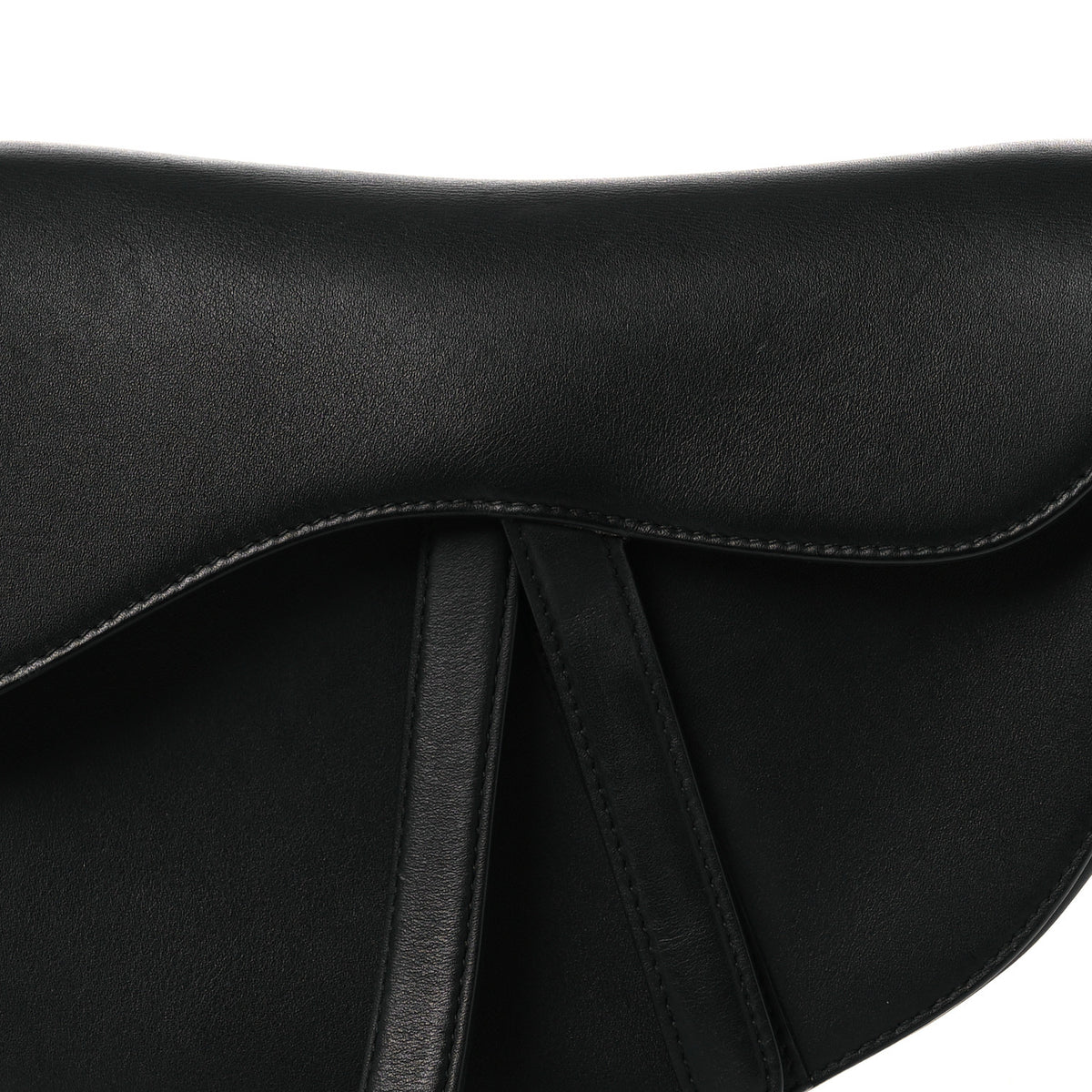 Christian Dior Ultra Matte Calfskin Saddle Bag Black 8 of 13