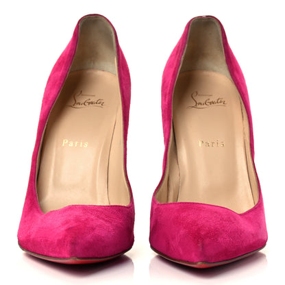 Christian Louboutin Veau Velours Pigalle Follies 120 Pumps 41 Rosa 3 of 10