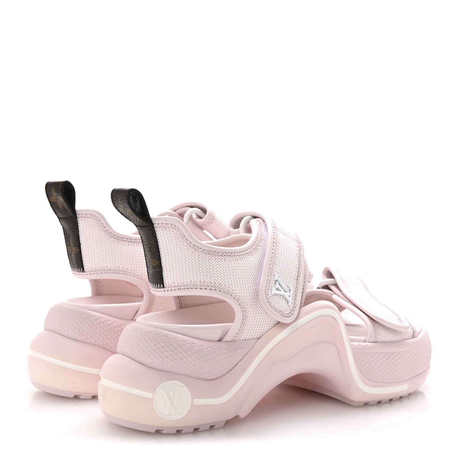 Louis Vuitton Calfskin Canvas LV Archlight Sandal 36 Pink 5 of 8