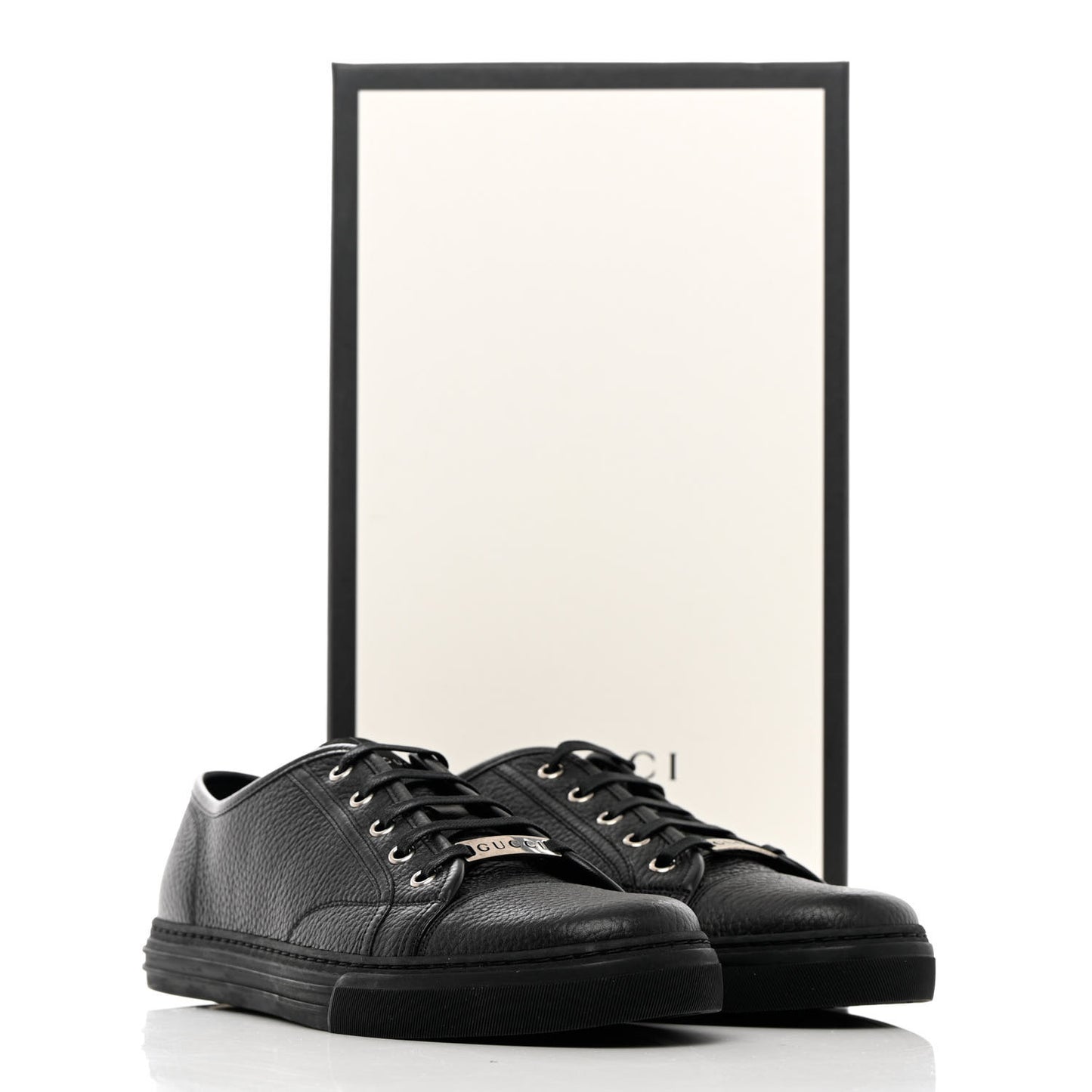 Nappa Mens Low Top Sneakers 8 Black