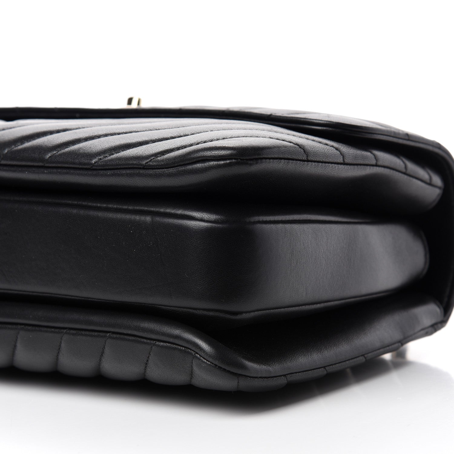 Chanel Lambskin Chevron Quilted Medium Trendy CC Dual Handle Flap Bag Black 7 of 10