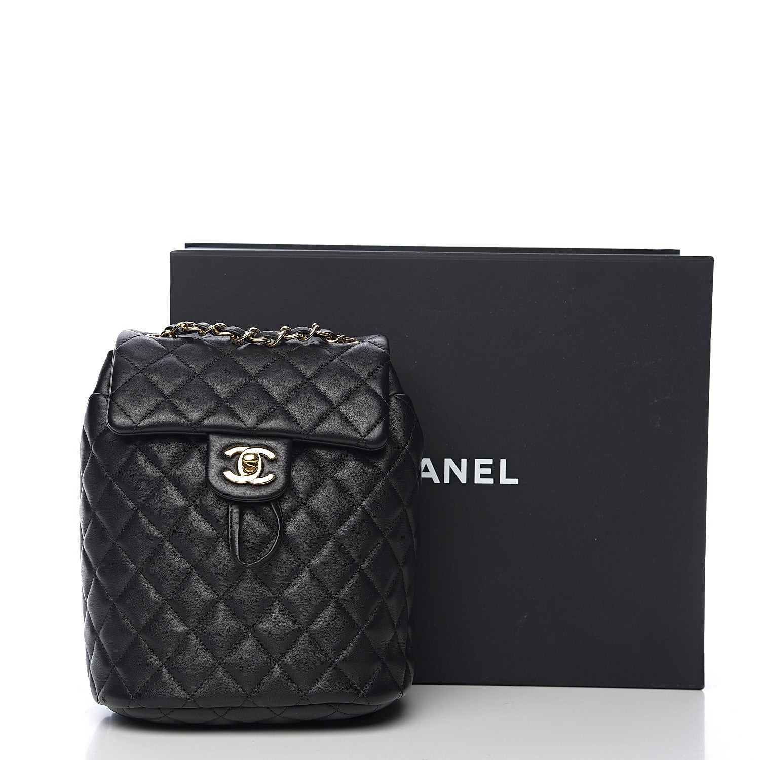 Chanel Calfskin Quilted Mini Urban Spirit Backpack Black 10 of 10