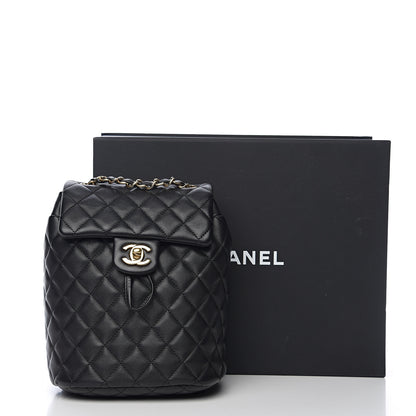 Chanel Calfskin Quilted Mini Urban Spirit Backpack Black 10 of 10