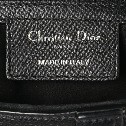 Christian Dior Grained Calfskin Saddle Bag Black 6 of 10