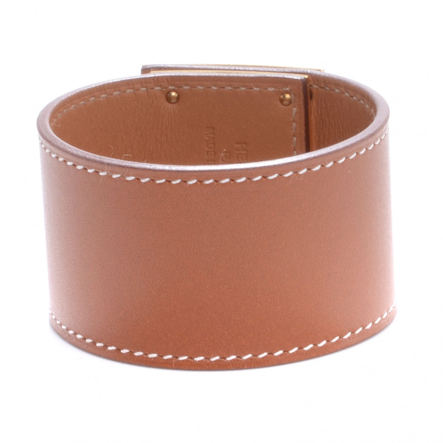 Hermes Swift Leather Kelly Dog Bracelet Fauve 5 of 8