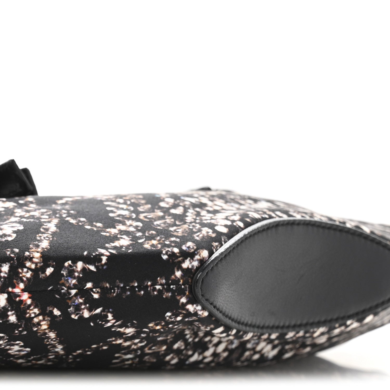 Alexander McQueen Silk Dandelion Print De Manta Clutch Black 9 of 12