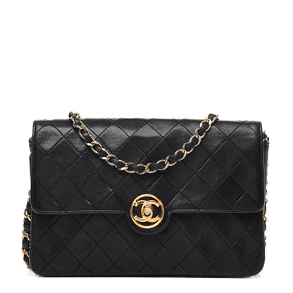 Chanel Lambskin Quilted Small Single Flap Black 1 of 40