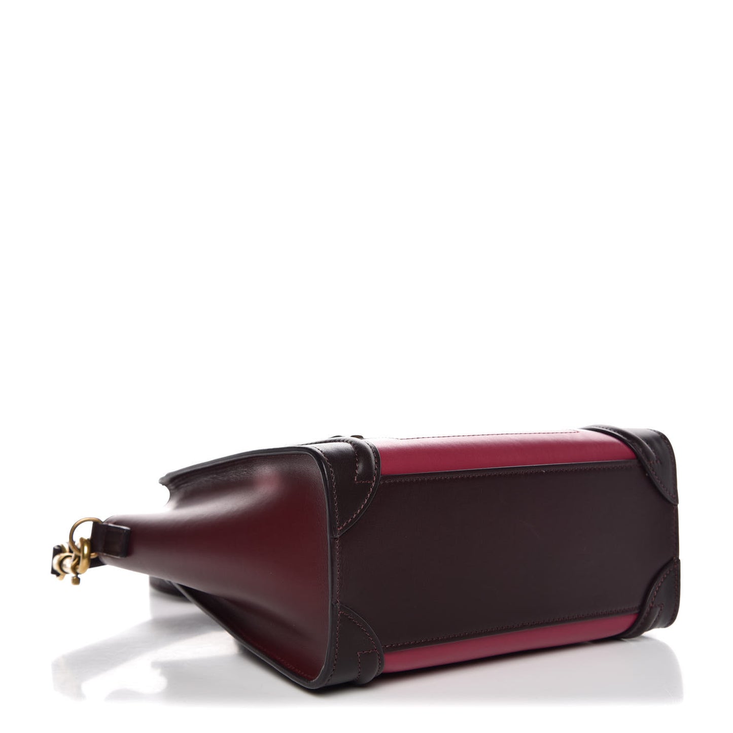 Satin Calfskin Nano Tri-Color Luggage Orchid