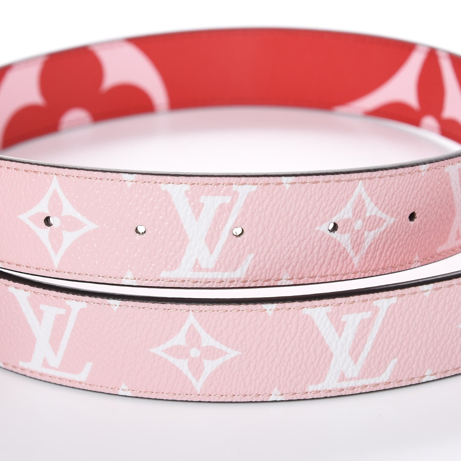 Louis Vuitton Giant Monogram 30mm LV Iconic Reversible Belt 85 34 Rouge 5 of 6
