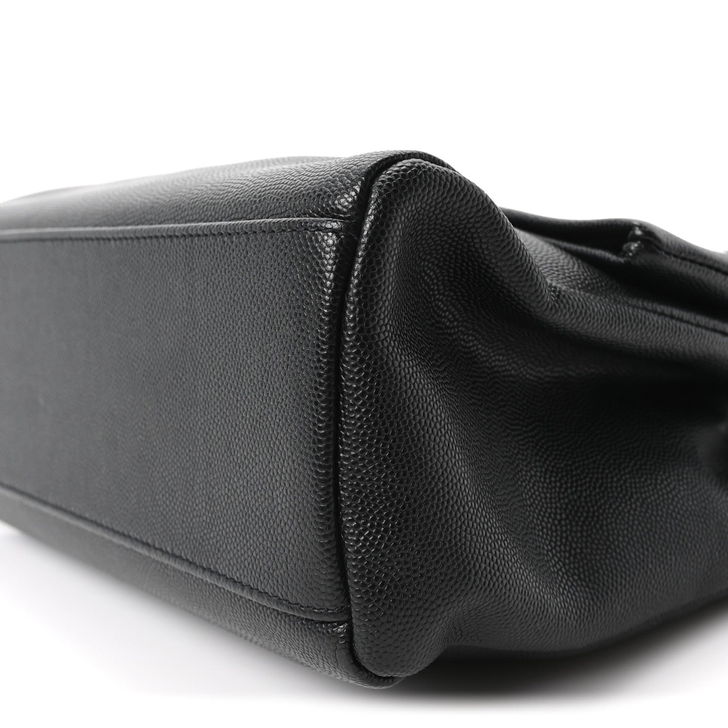 Saint Laurent Grain De Poudre Medium West Hollywood Monogram Fold-Over Black 10 of 10