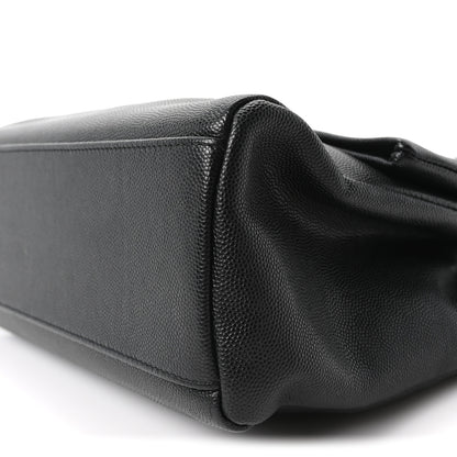 Saint Laurent Grain De Poudre Medium West Hollywood Monogram Fold-Over Black 10 of 10