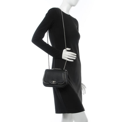Chanel Lambskin Braided Small Chic Flap Black 3 of 8