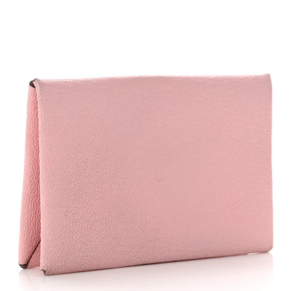 Hermes Chevre Mysore Calvi Card Case Rose Sakura 3 of 6