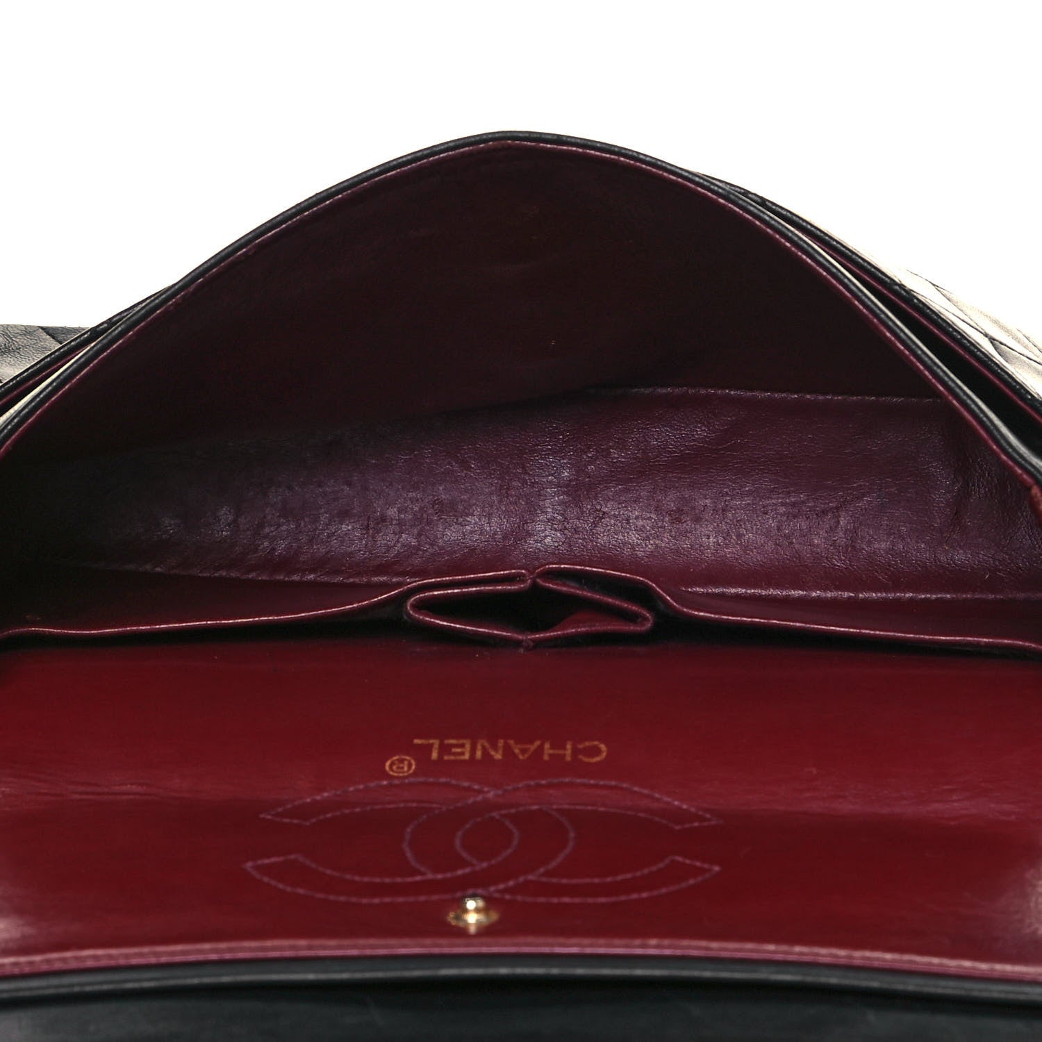 Chanel Lambskin Quilted Medium Double Flap Black 5 of 21