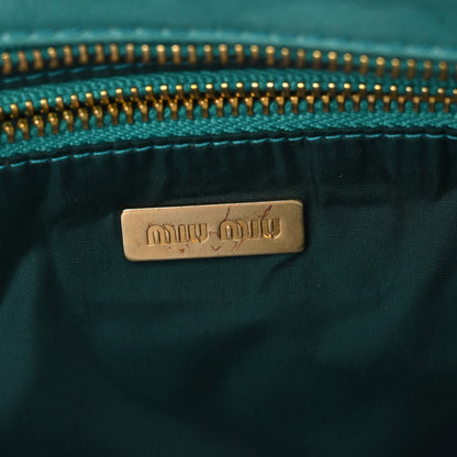 Miu Miu Nappa Shoulder Bag Turchese 6 of 10