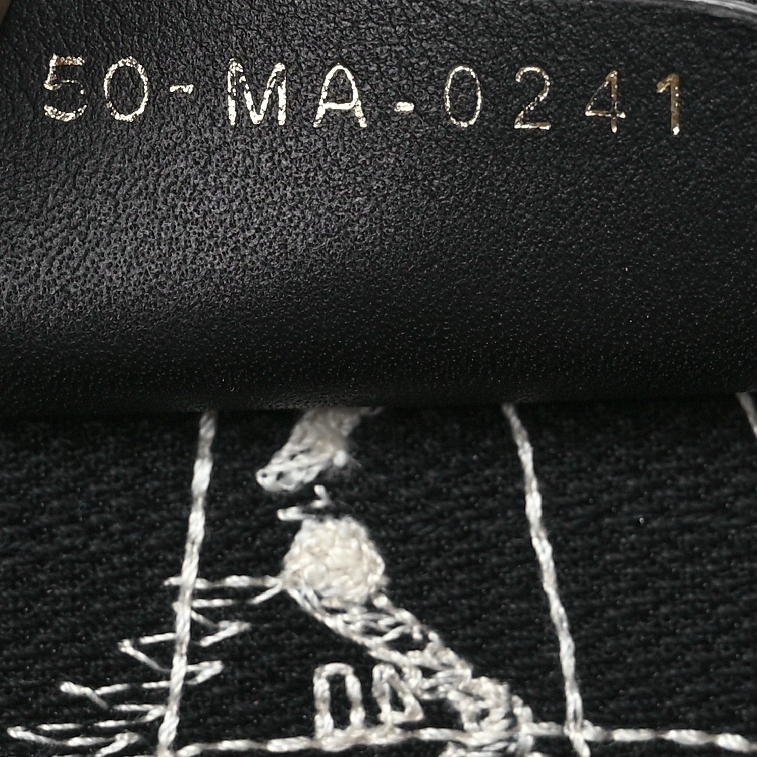 Christian Dior Canvas Embroidered Large Around The World Book Tote Black White 7 of 14