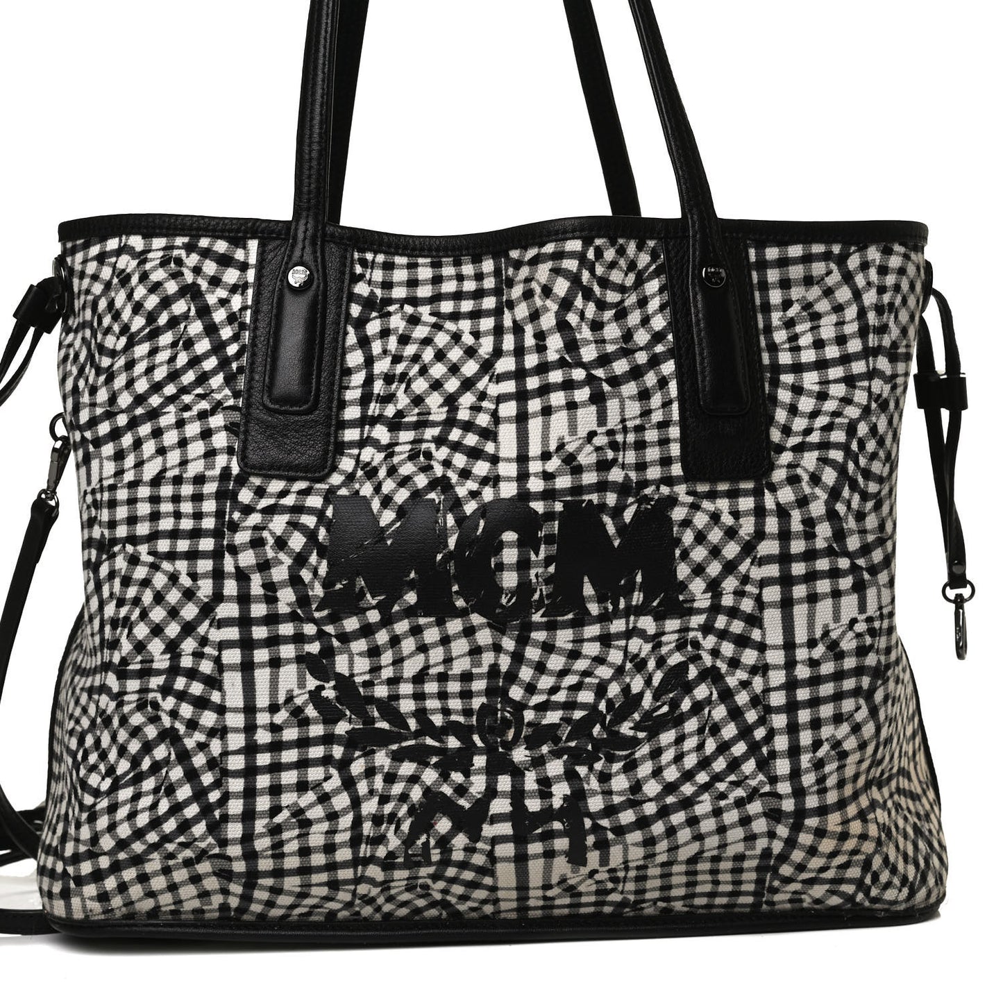 Visetos Medium Liz Reversible Shopper Tote Black