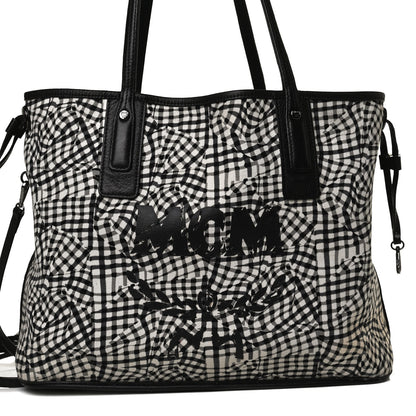 MCM Visetos Medium Liz Reversible Shopper Tote Black 20 of 20