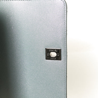 Chanel Iridescent Caviar Quilted Extra Mini Coco Handle Flap Light Blue 8 of 12