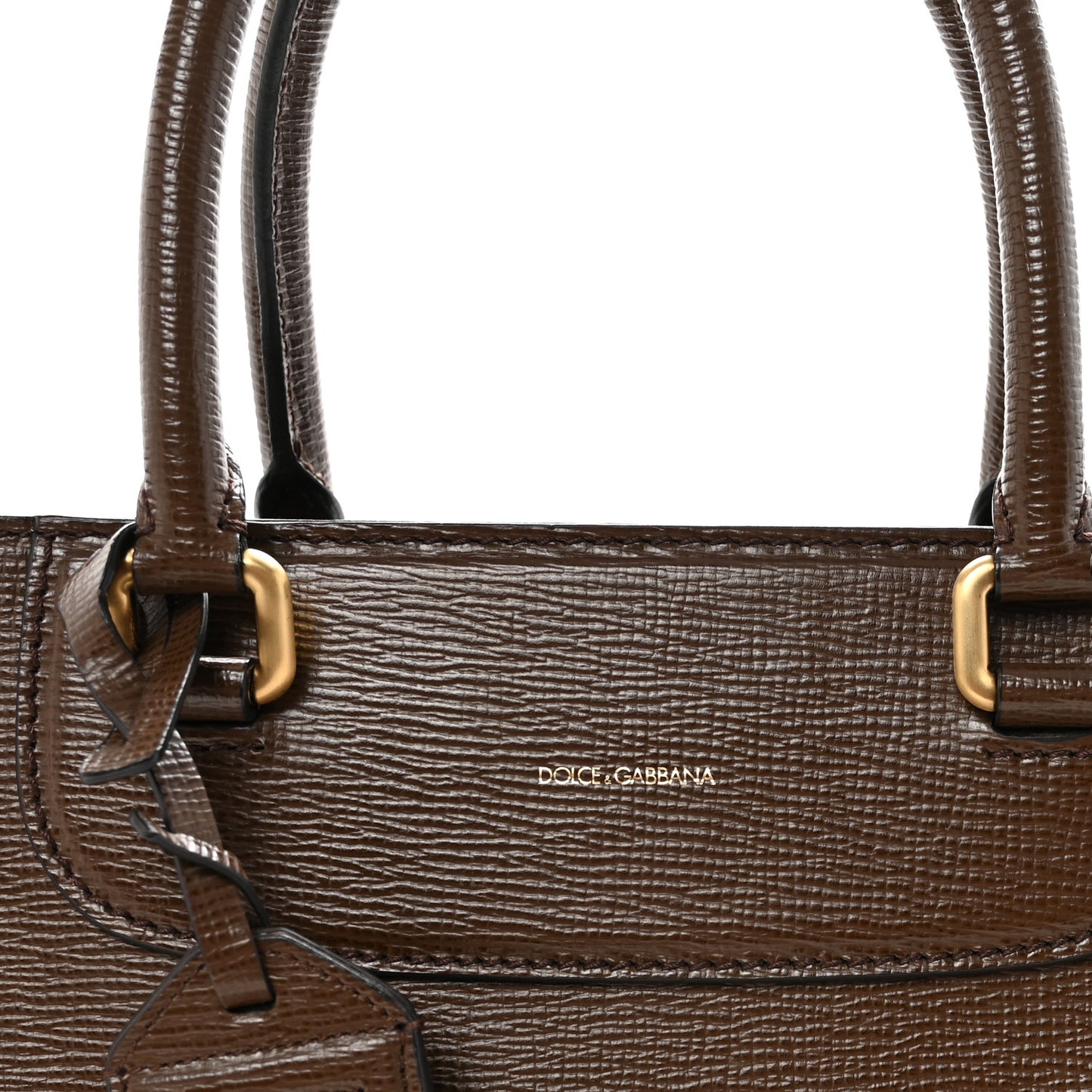 Vitello Stampa Shopping Tote Brown